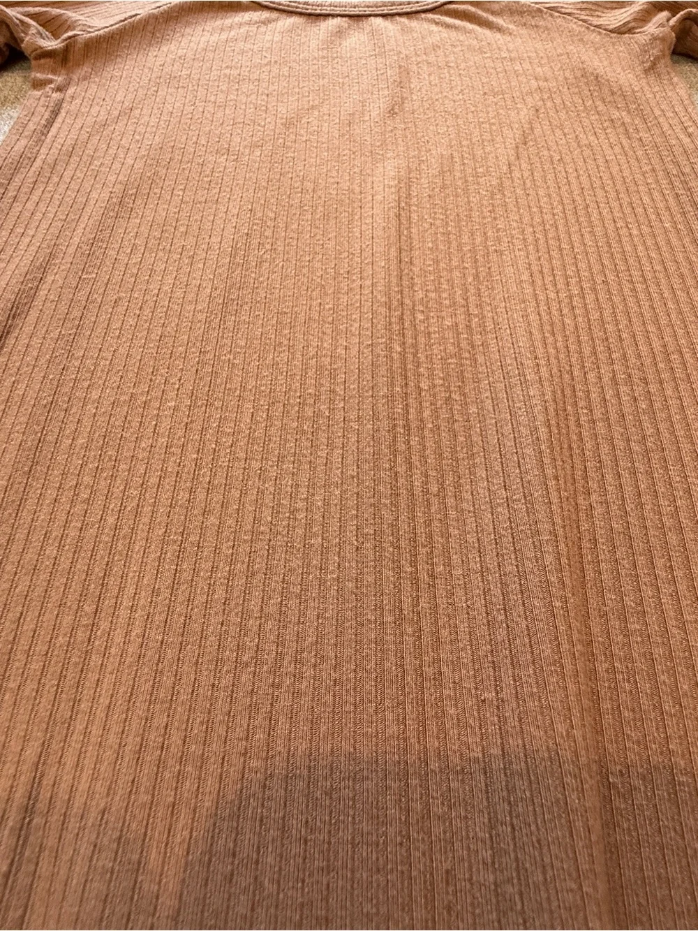 Little Sleepies Caramel Ribbed Ribbed Crescent Zippy 12-18 Months